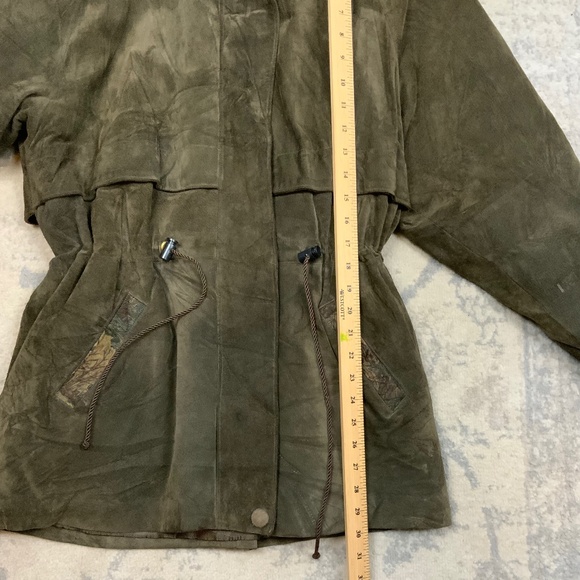 VINTAGE , 80’S BROWN SUEDE COAT , SIZE 8 - Picture 7 of 10